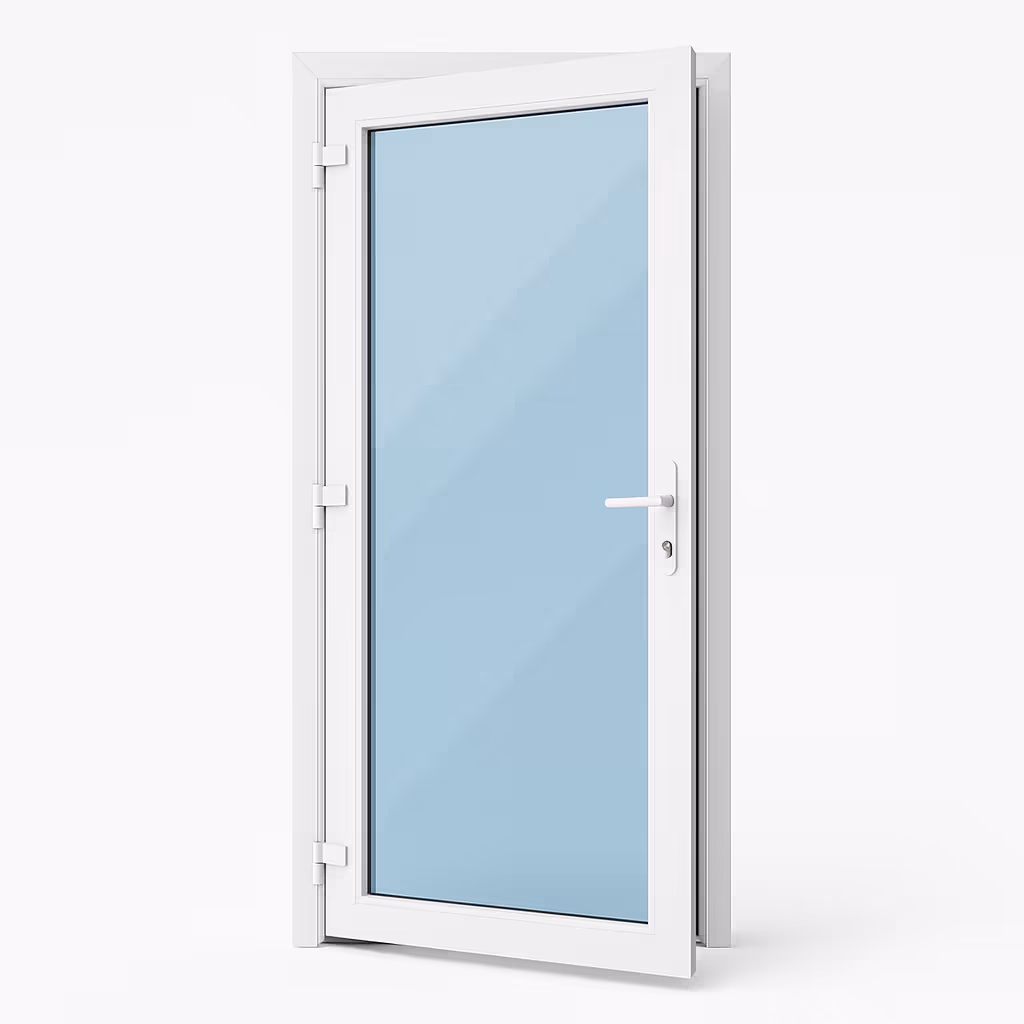 Deur met volledig glas/paneel