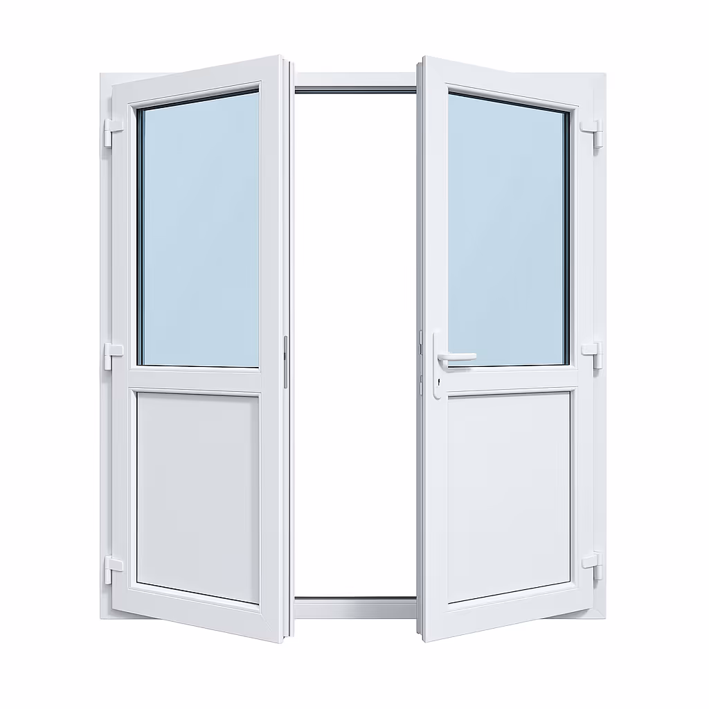 Tuindeuren met borstwering