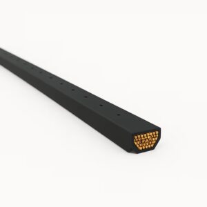 Afstandshouder warme rand PVC zwart